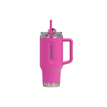 VASO TERMICO IGLOO 950 ML ICE DYE ROSA C/PAJITA 71