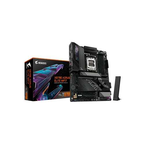 PLACA MADRE GIGABYTE AM5 X870E AORUS ELITE WIFI7 DDR5 S/R/HDMI/4M2/USB3.2/ATX