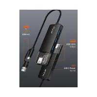 HUB USB-C 3.0 / USB-A DE 4 PUERTOS FTX-HUBT3-PB 5GBPS/5V