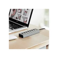HUB USB 3.0 DE 7 PUERTOS FTX-HUBU7-AG 1M/5GBPS/5V 1.5A