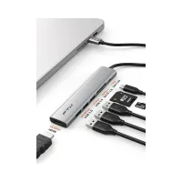 HUB 7 EN 1 USB-C - HDMI/USB-A/USB-C/SD FTX-HBP2-AG7 4K/30HZ/100W/5GBPS