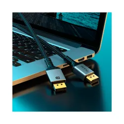 CABLE DISPLAYPORT M/M 3M FTX-DP8K-AG3 DP1.4/8K/60HZ/4K/120HZ/32.4GBPS Hover