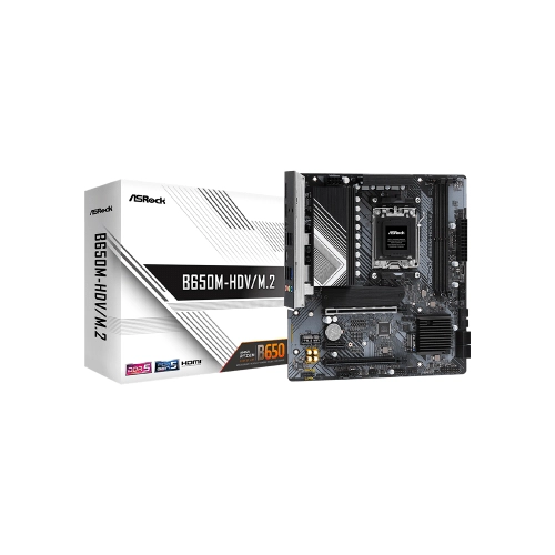 PLACA MADRE ASROCK AM5 B650M-HDV/M.2 DDR5 S/R/HDMI/DP/2M2/USB3.2/MATX
