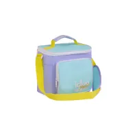 BOLSA TERMICA IGLOO 9 LATAS VERTICAL LUNCH RETRO LILA 63082