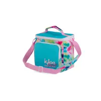 BOLSA TERMICA IGLOO 9 LATAS VERTICAL LUNCH RETRO CELESTE 63085