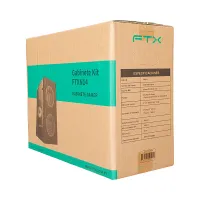 GABINETE KIT FTXN14 C/FUENTE 500W MOUSE+TECL+SPK+LATERAL TRANSP MATX/MITX