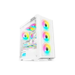 GABINETE GAMER FTX-702WH VIDRIO TEMPLADO MATX/MITX BLANCO Hover