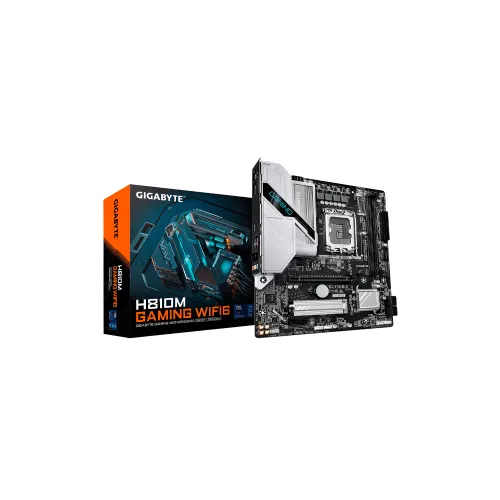 PLACA MADRE GIGABYTE 1851 H810M GAMING WIFI6 DDR5 S/R/HDMI/DP/M2/USB/WIFI/MATX
