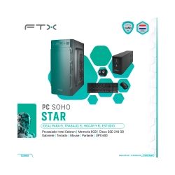 COMPUTADORA  FTX SOHO STAR CEL/240SSD/8G + UPS 600