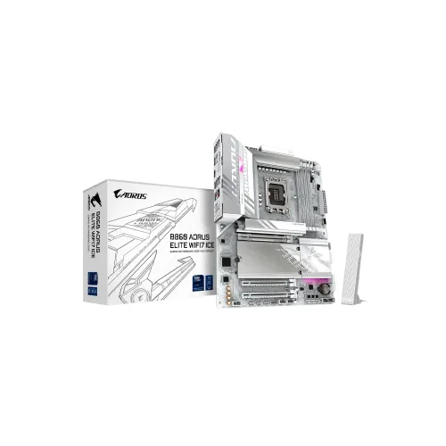 PLACA MADRE GIGABYTE 1851 B860 AORUS ELITE WIFI7 ICE DDR5 S/R/HDMI/DP/3M2/USB4.0