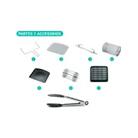 FREIDORA SIN ACEITE FTX AF2-12V1 ELITE 12L 1800W 220V NEGRO DIGITAL