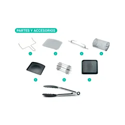 FREIDORA SIN ACEITE FTX AF2-12V1 ELITE 12L 1800W 220V NEGRO DIGITAL Hover