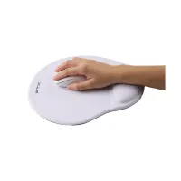 MOUSE PAD FTXMPG01-WH 31X27CM CON APOYO DE MUÑECA EN GEL BLANCO