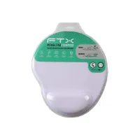 MOUSE PAD FTXMPG01-WH 31X27CM CON APOYO DE MUÑECA EN GEL BLANCO