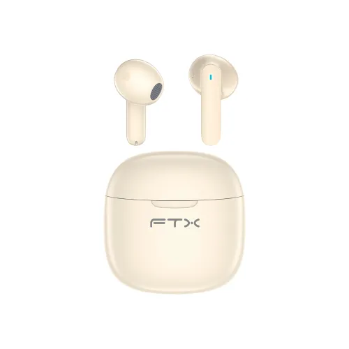 AURICULAR CON MICROFONO FTX E68-BG BT/MIC/ENC/TOUCH/IPX6 BEIGE