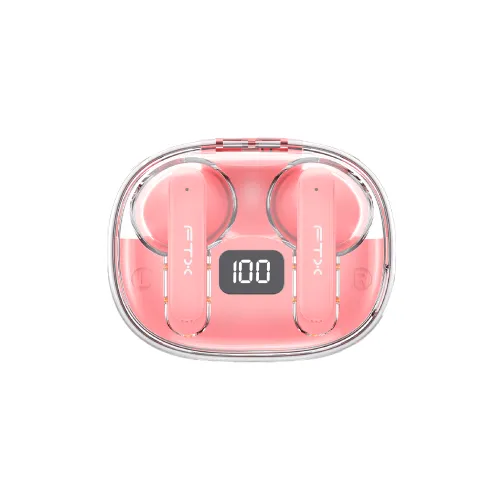AURICULAR CON MICROFONO FTX E80-PK BT/MIC/ENC/TOUCH/IPX6 ROSA