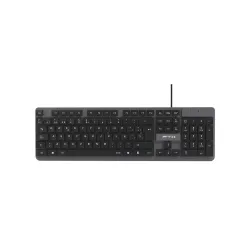 TECLADO FTX USB FTX K87 NUMERICO/ESPAÑOL/GRIS CON NEGRO