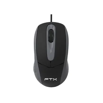 MOUSE FTX USB FTXM56 1000DPI/3 BOTONES/1.3M/NEGRO