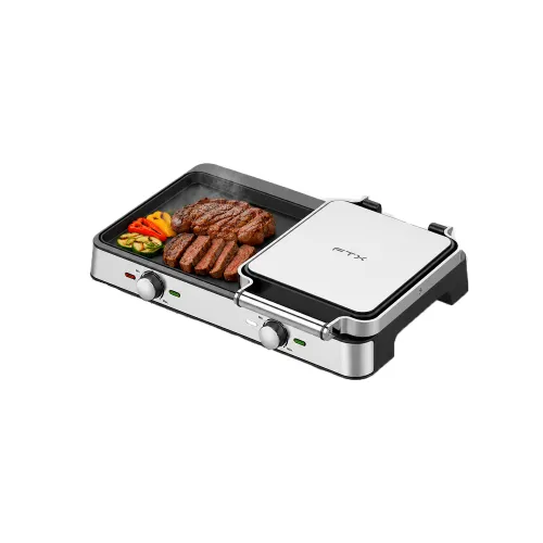 PARRILLA ELECTRICA FTX 2100W 220V GRILL 2 EN 1 EG2-718