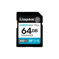 MEMORIA KINGSTON  64GB SDG4/64GB 200/100 CANVAS GO PLUS CLASS 10
