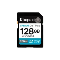 MEMORIA SD KINGSTON 128GB SDG4/128GB 200/100 CANVAS GO PLUS CLASS 10