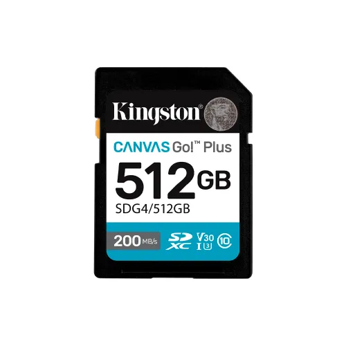 MEMORIA SD KINGSTON 512GB SDG4/512GB 200/160 CANVAS GO PLUS