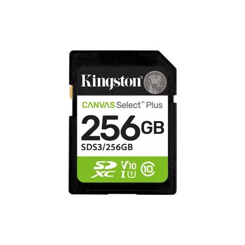 MEMORIA SD KINGSTON 256GB SDS3/256GB 150 CANVAS SELECT PLUS CLASS 10