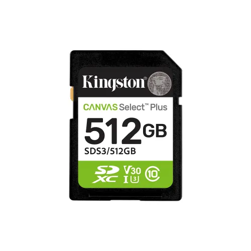 MEMORIA SD KINGSTON 512GB SDS3/512GB 150 CANVAS SELECT PLUS CLASS 10