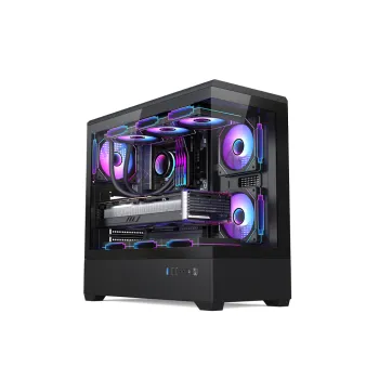 GABINETE GAMER FTX PCC-G11 VIDRIO TEMP 3 FAN EATX/