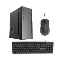 GABINETE KIT FTX PCC-5W3SK C/FUENTE 500W MOUSE+TECL/ESP ATX/MATX/ITX