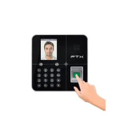 MARCADOR BIOMETRICO FTX RJ45/DE HUELLA/FACIAL FBM-01 NEGRO Hover
