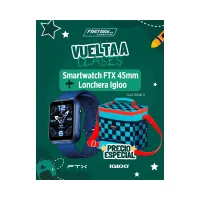 COMBO VUELTA CLASES SMARTWATCH FTX K10-BL AZUL + BOLSA IGLOO 9LAT 64302