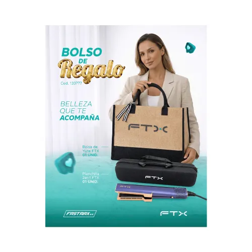 COMBO PLANCHITA MODELADORA FTX HS2-162 + BOLSA DE YUTE