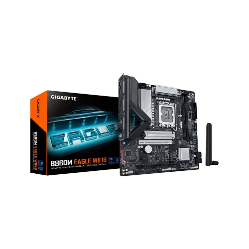 PLACA MADRE GIGABYTE 1851 B860M EAGLE WIFI6 DDR5 S/R/DP/HDMI/2M2/USB3.2/MATX