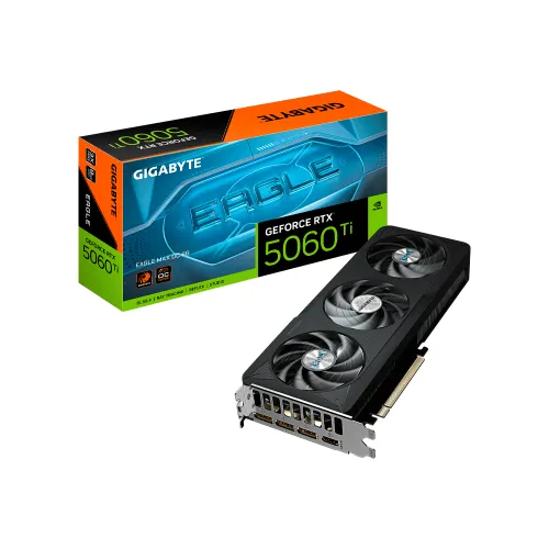 PLACA DE VIDEO GIGABYTE RTX5060TI EAGLE MAX 8G OC DD7 GV-N506TEAGLEMAX OC-8GD