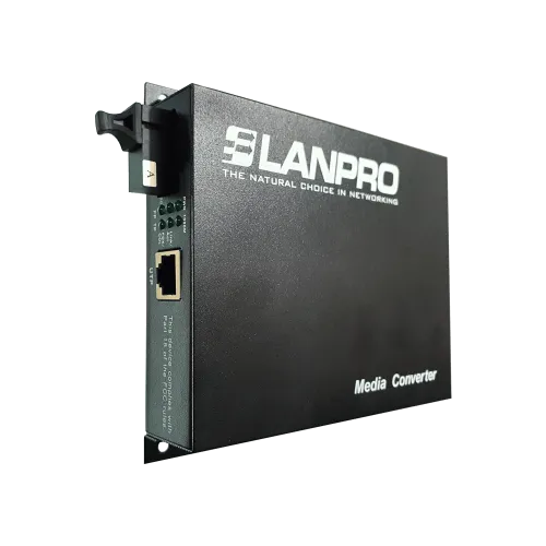 CONVERTIDOR DE FIBRA OPTICA WDM LANPRO SM SC X 40 KMS LP-ICF3100D-40