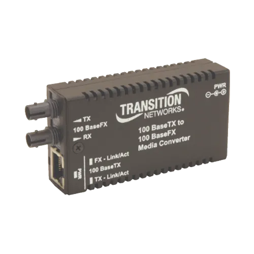 CONVERTIDOR FIBRA OPTICA WDM 10/100 SM 20KM M/E-TX-FX TRANSITION