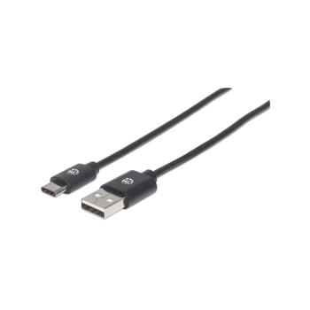 CABLE USB-A/USB-C MANHATTAN M/M NEGRO 2MT 354929