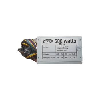 FUENTE FTX 500W 220V MICRO PARA GABINETE SLIM