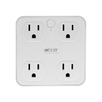 ENCHUFE IOT NEXXT DE 4 TOMAS NEMA + 4 USB/15A/BIVOLT NHP-T610