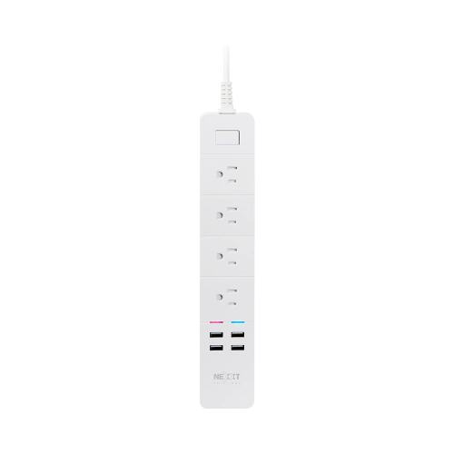 FILTRO DE LINEA IOT NEXXT DE 4 TOMAS NEMA + 4 USB/15A/BIVOLT/1.8M NHP-E610