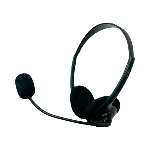 AURICULAR CON MICROFONO HEADPH 3.5MM 2 JACK/NEGRO C/ADAPTADOR FTXBH001