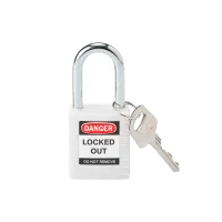 CANDADO BRADY DE NYLON BLANCO P/ BLOQUEO (143123)
