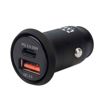 CARGADOR PARA AUTO USB/USB-C 102414 25W/3A/12V/24V