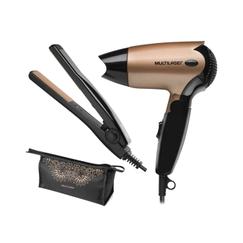 MINI SECADOR + MINI PLANCHITA MULTILASER EB025 PAR