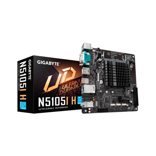 PLACA MADRE + PROCESADOR GIGABYTE N5105I H CEL 1.0/ V/ S/ R/ HDMI/ DP/ COM/ DDR4/ USB3.2/M