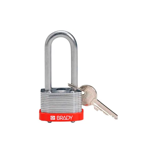 CANDADO BRADY DE ACERO ROJO P/ BLOQUEO ARCO(143144)
