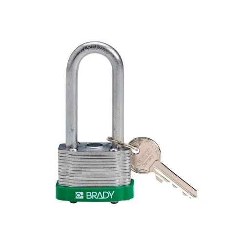 CANDADO BRADY DE ACERO VERDE P/ BLOQUEO ARCO(143142)