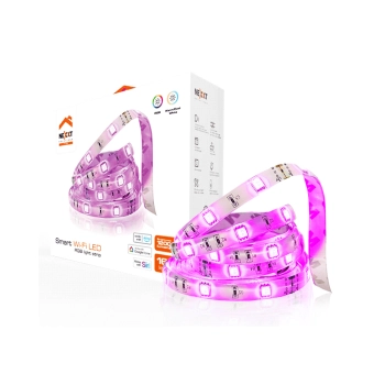 KIT DE CINTA LED IOT C/BASE NEXXT COLOR 12W/5M/RGB