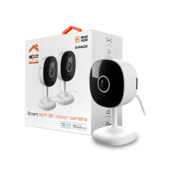 CAMARA IOT NEXXT KIT DE 2 2K QHD INTERIOR SD/SENSO